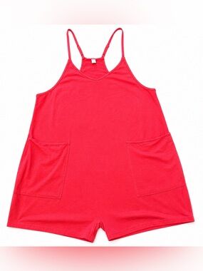 Women’s PinkRomper Tank with Pockets